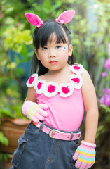 portrait of Thai cute girl
