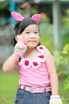 portrait of Thai cute girl
