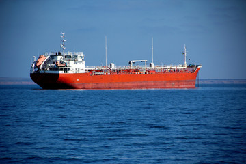 large tanker on the high seas