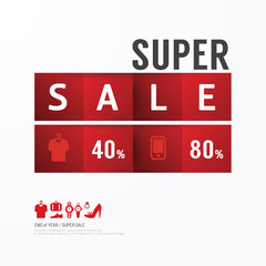 Sale Discount Icons Styled .Advertising Tag Banners. Vector
