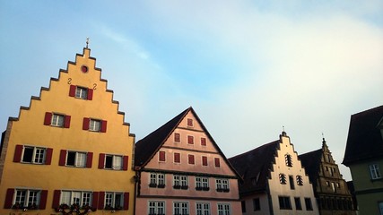 Fototapeta na wymiar Historische häuser Altstadt rothenburg