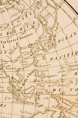 世界地図　東アジア