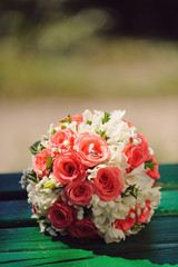 Rings on Wedding Bouquet