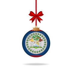 Christmas ball flag Belize