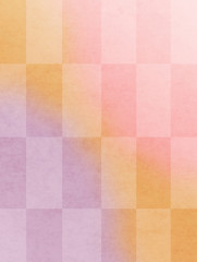 格子柄和紙背景