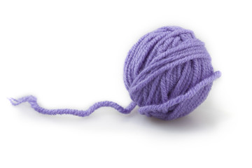 single lilac ball of yarn