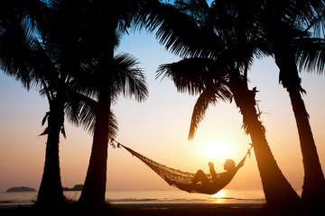 relax on the beach