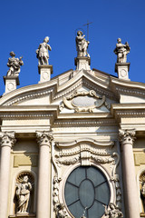 rose window  italy  lombardy     in  the busto     tower   tile