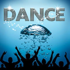 Dance poster underwater diving bubbles © deuter DLM