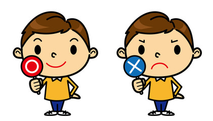 SD男性　マルバツ