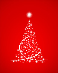Weihnachtsbaum Sterne rot
