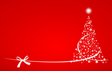 Weihnachtsbaum Schleife Sterne