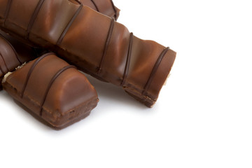 chocolate bar isolated on white background