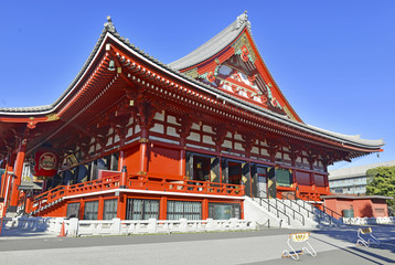 Fototapeta na wymiar Sensoji Buddhist Temple in Asakusa, Tokyo, Japan