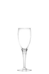 Empty champagne flute