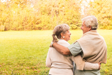 Fototapeta premium Senior couple in park