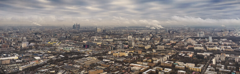 Moscow city from above