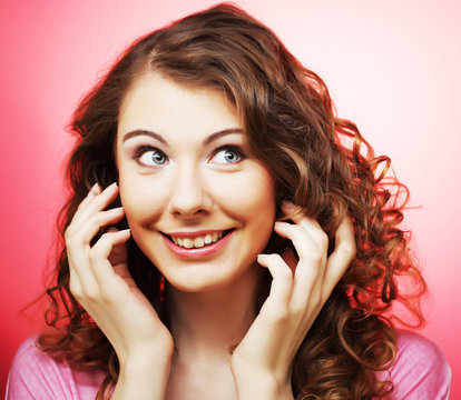 woman model with fresh daily makeu