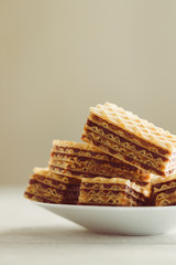 Sweet homemade wafer cakes
