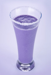 Blackberry milk cocktail
