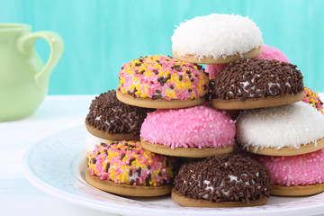 marshmallow biscotti colorati