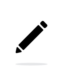 Pen simple icon on white background.