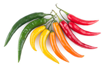 colorful chili peppers