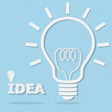 Light Bulb for Idea Concept Vector