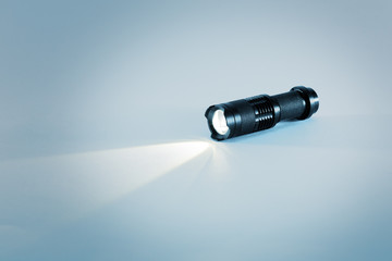 Led torch with beam of light