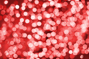 Red bokeh abstract background