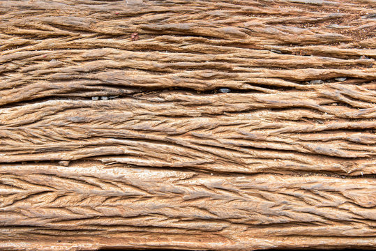 Old Weathered Cracked Wooden Railroad Tie Texture