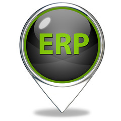 ERP pointer icon on white background