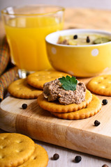 Sandwich with meat pate