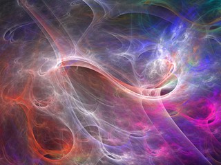 Obraz premium Digital paint from fractal canvas background