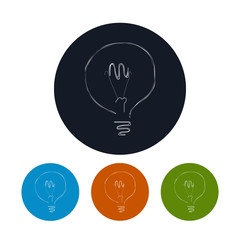 Icon lightbulb , vector illustration