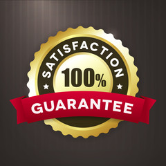 satisfaction guaratee gold label - 74088051