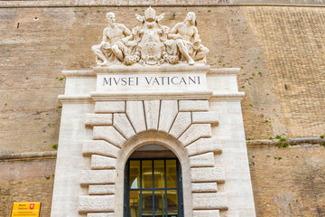 Obraz premium Entrance to museum in Vatican