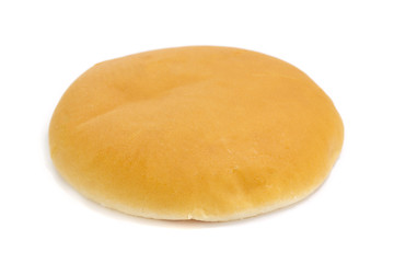 Hamburger bun isolated on white background