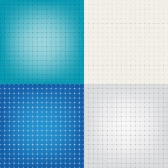 Set technical paper background grid illustration EPS10