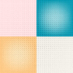 Set technical paper background grid illustration EPS10