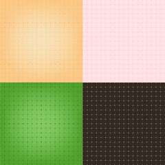 Set of blueprint graphing paper grid background vector EPS10