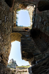 Ruins of old turkish fortress Ram near Danube river