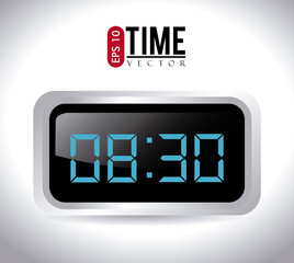 Time design over white background vector illustration