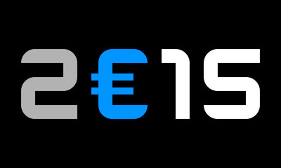 year 2015, numbers with euro currency symbol