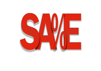 Sale red price discount in percent background