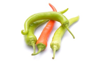 Chili pepper isolated on white background