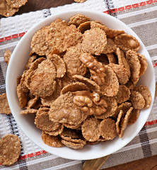 Healthy breakfast - whole grain muesli 