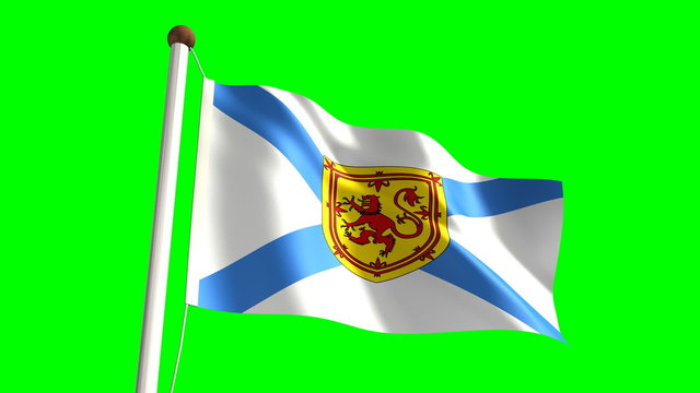 Nova Scotia flag (seamless & green screen)