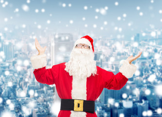 man in costume of santa claus