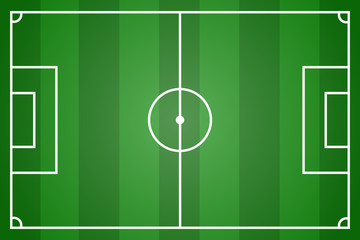 Green soccer field vector